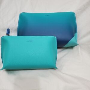 Set Of 2 La Mer Cosmetic Bags
